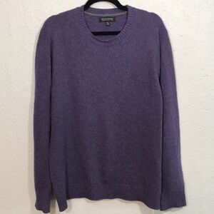 Banana Republic Merino Wool Purple Crew Neck Long Sleeve Sweater size XL